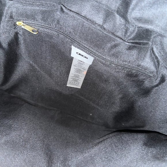 Asos Brown/Taupe Envelope Clutch With Gold Detail - Picture 5 of 5